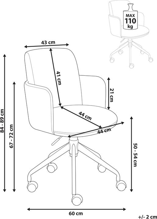Produktbild Beliani Dryden (50 - 54 cm)