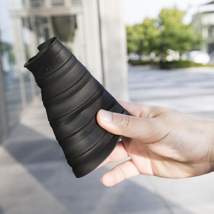 Immagine prodotto Ikan Haida Universelle, entspiegelte, faltbare Silikon-Streulichtblende 70-90mm