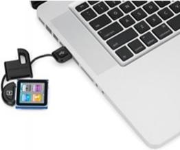 Actual product image Scosche flipSYNC II Keychain Charging/Sync Cable for iPad/ iPhone/ iPod Black (0.10 m, USB 2.0)