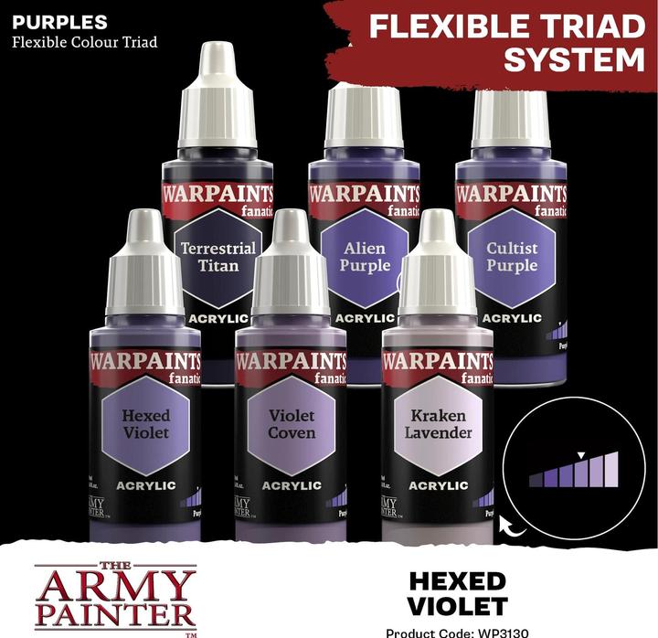 Actual product image The Army Painter Colour Warpaints Fanatic: Hexed Violet 18 ml