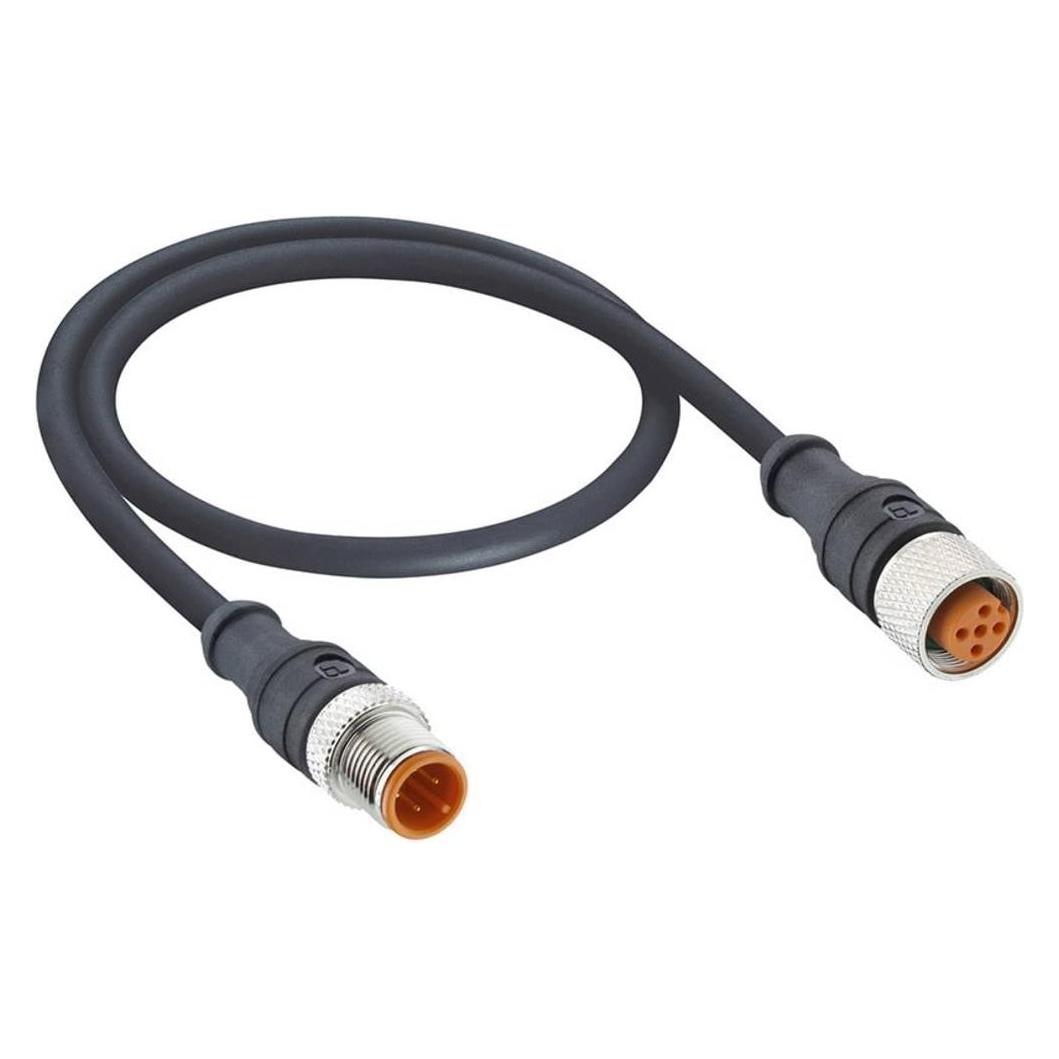 Lutronic 1097 Sensor/actuator aansluitkabel M12 plug, recht 1,50 m Aantal polen:, Kabels + Stekkers, Zwart