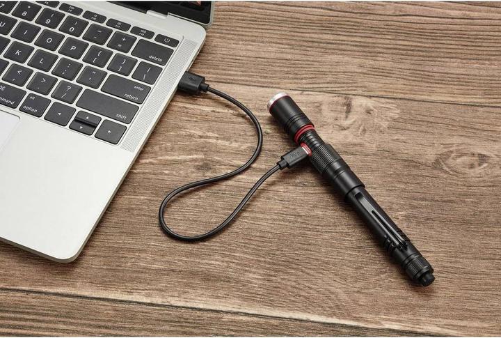 Actual product image Toolcraft TO-8254890 Penlight battery-powered SMD LED black (16.30 cm, 300 lm)