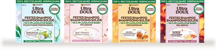 Actual product image Garnier Solid Shampoo Gentle Oat Milk (Solid shampoo, 60 g)