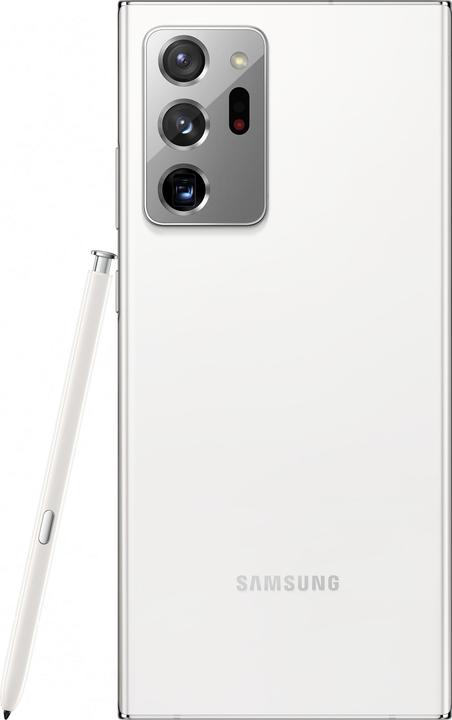 Produktbild Samsung Galaxy Note 20 Ultra DE (256 GB, Mystic White, 6.90", Hybrid Dual SIM + eSIM, 108 Mpx, 5G)