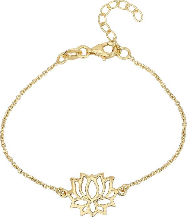 Immagine prodotto Leyda Bracciale Lotus (19 cm, Argento 925 1 micron placcato oro giallo 18k)
