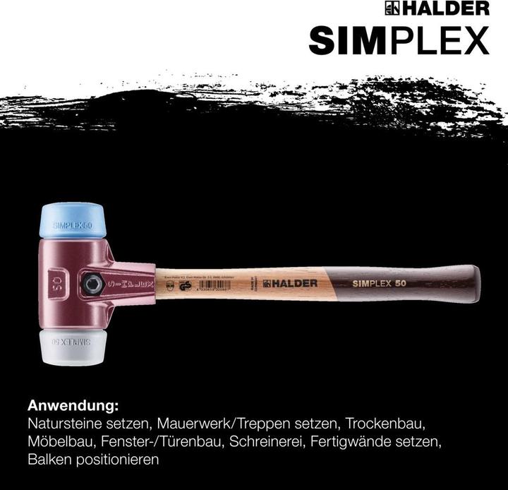 Produktbild Halder SIMPLEX-Schonhammer 30 TPE-soft/TPE-mid TE SIMPL (340 g)