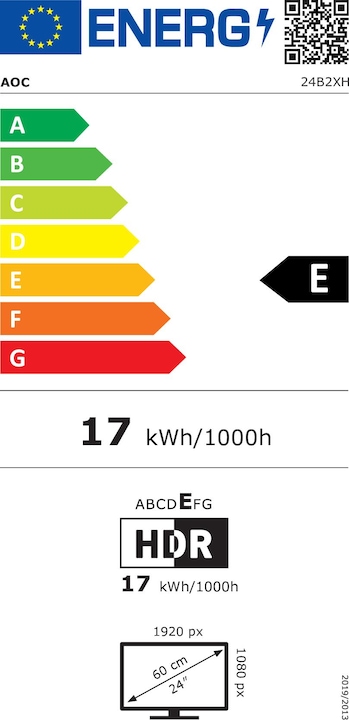 Etichetta energetica AOC 24B2XH (1920 x 1080 pixel, 24")