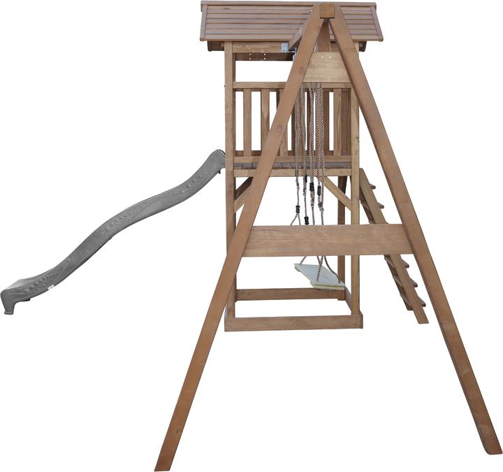 Image du produit Axi Tour de jeu Beach Tower avec balançoire double Brown - Grey Slide