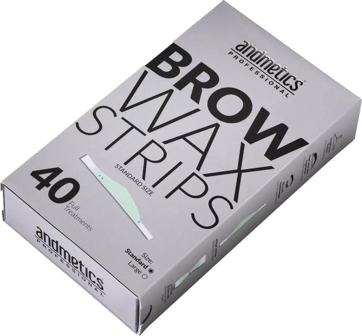 Andmetics - Brow Wax Strips Standard (40 ml, 40 x)