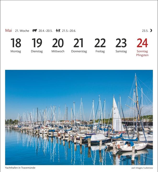 Produktbild Ostseeküste Sehnsuchtskalender 2026 - Wochenkalender mit 53 Postkarten