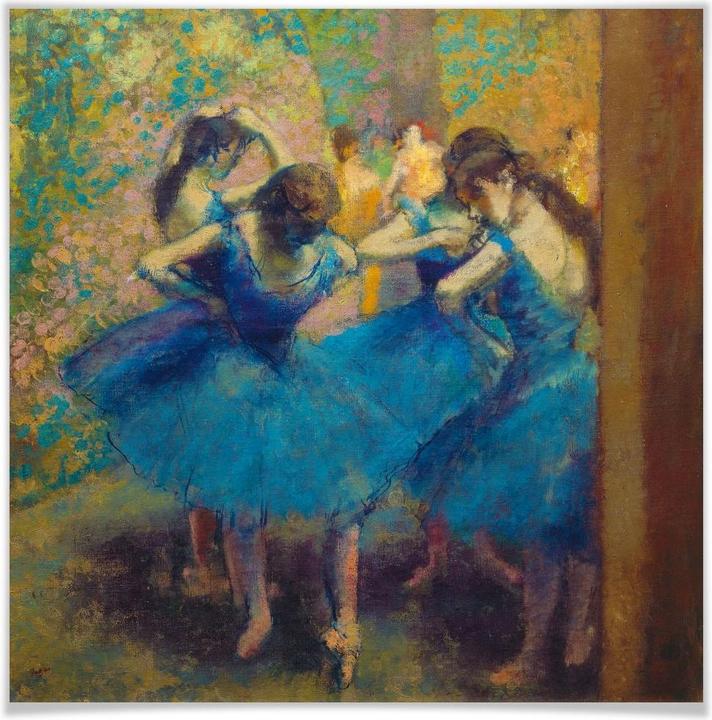 Image du produit Trenddeko Degas - Les danseurs bleus (30 x 30 cm)