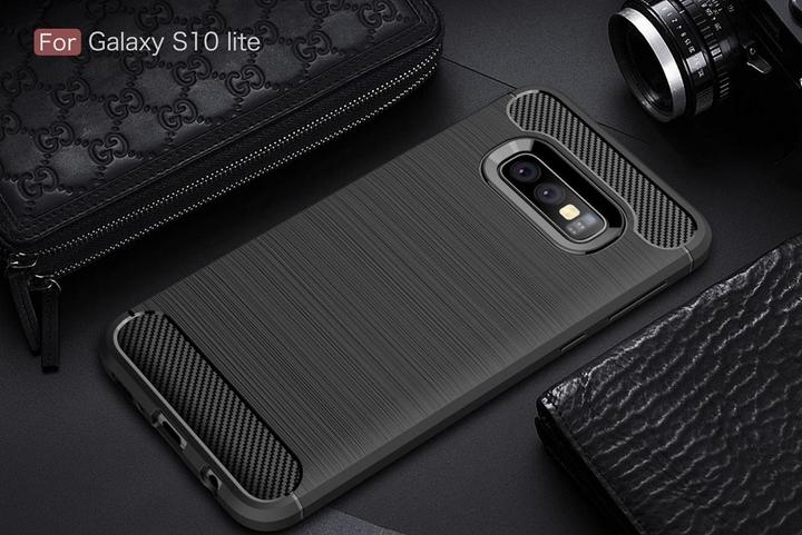 Actual product image Screenguard Samsung Galaxy S10e Cover Carbon Brushed Soft TPU (Samsung Galaxy S10e)