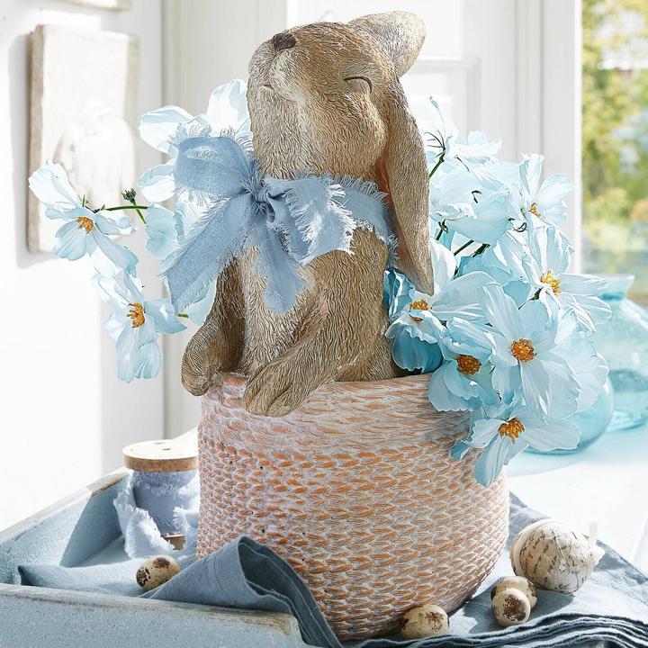 Produktbild Loberon Übertopf Merisette grau (32.50 x 19.50 x 41 cm)