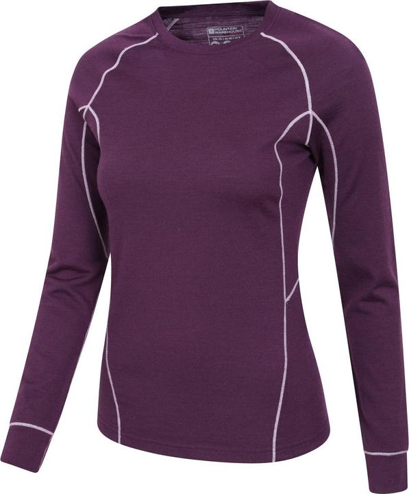 Actual product image Mountain Warehouse Womens/Ladies Asgard Merino Wool Long-Sleeved Thermal Top (44)