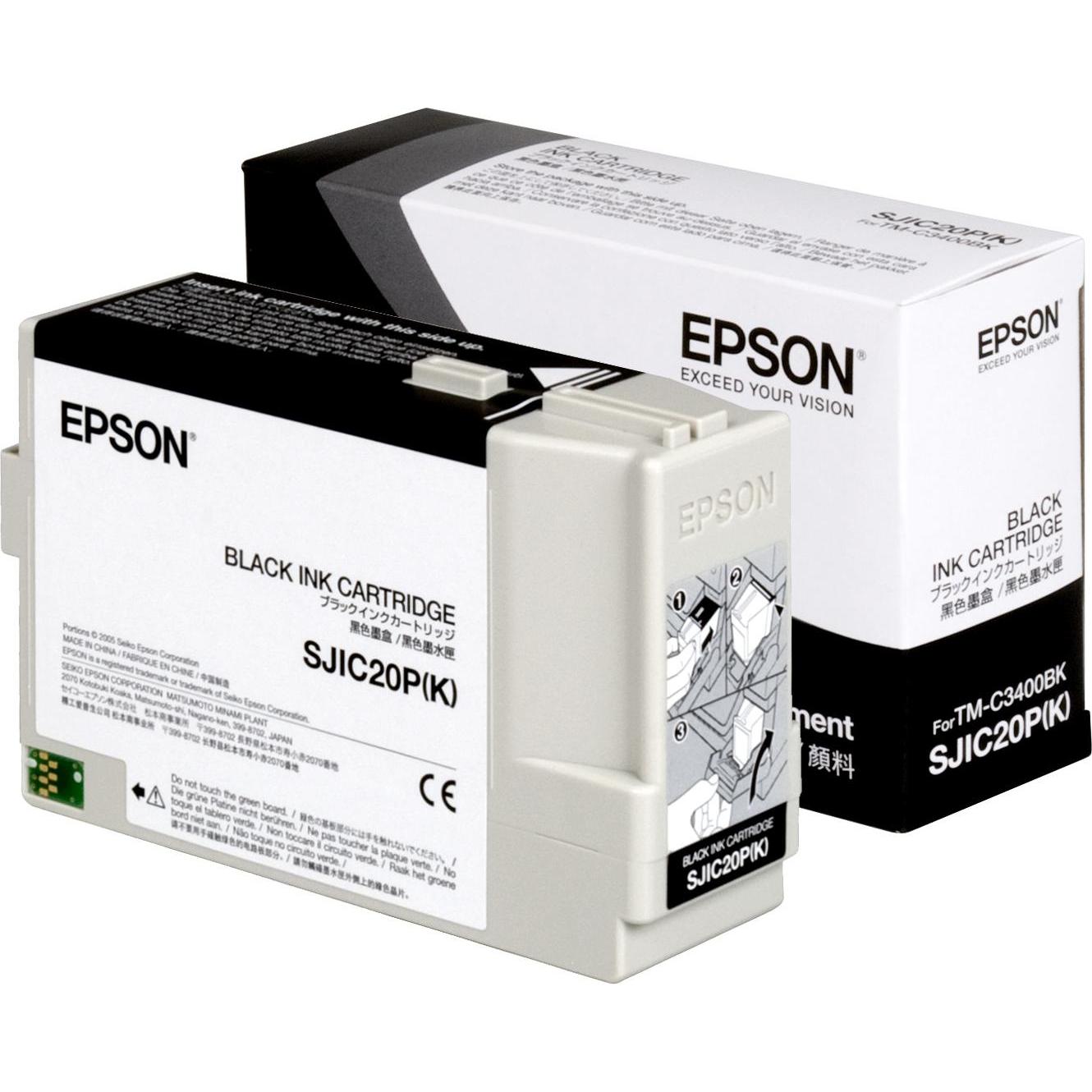 Epson, Druckerpatrone, Sjic20p(K) Black Ink Cartridge (BK)