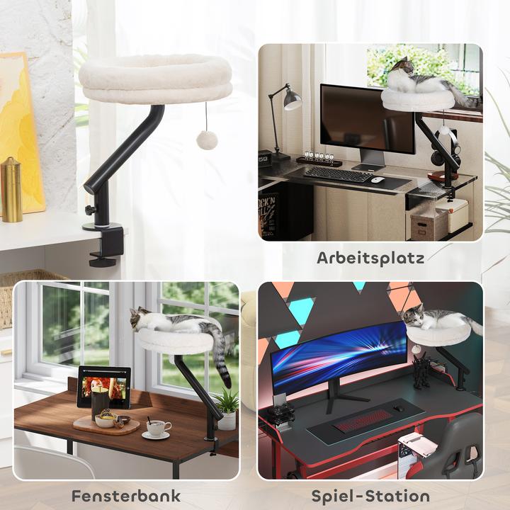 Image du produit PawHut Lit de bureau pour chat (Chat)