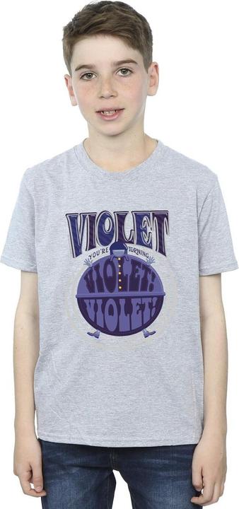 Immagine prodotto Willy Wonka & the Chocolate Factory Violet Turning Violet Maglietta Ragazzi (152, 158)