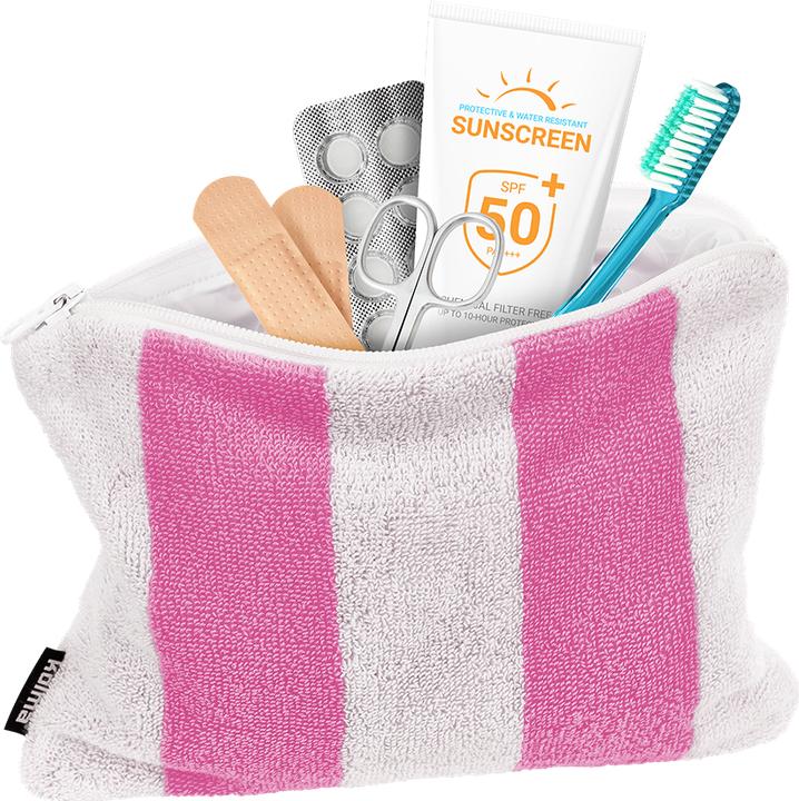 Actual product image Kolma Necessaire Stripy Flamingo/Weiss