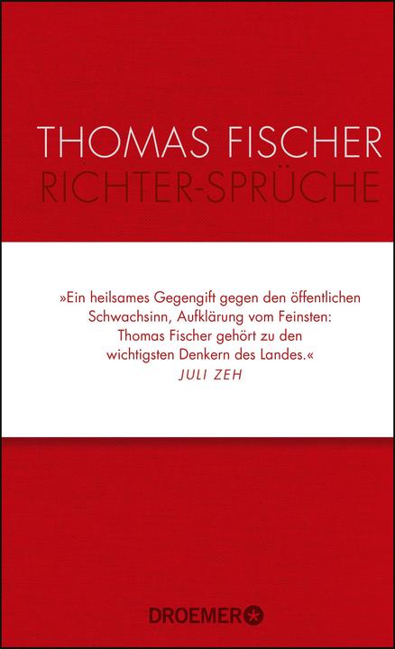 Produktbild Richter-Sprüche (Deutsch, Thomas Fischer, 2017)
