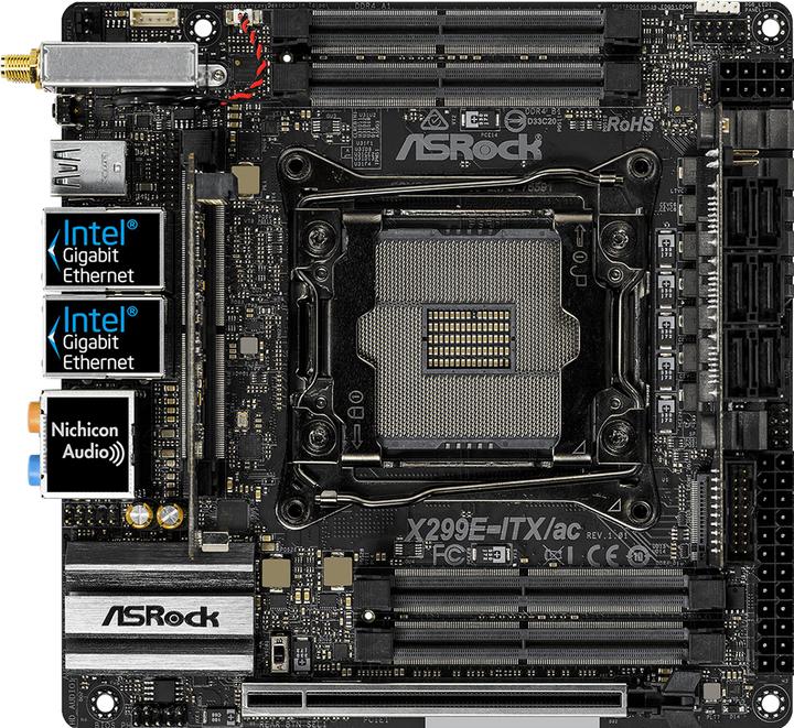 Produktbild AsRock X299e-Itx/Ac (LGA 2066, Intel X299, Mini-ITX)