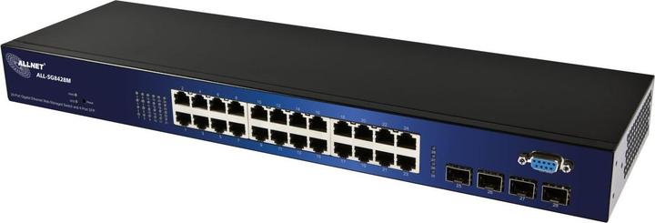 Allnet ungemanaged L2 Gigabit Ethernet 19U (24 Ports)