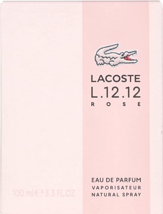 Actual product image Lacoste L.12.12 Rose EDP 100 ml (Eau de parfum, 100 ml)