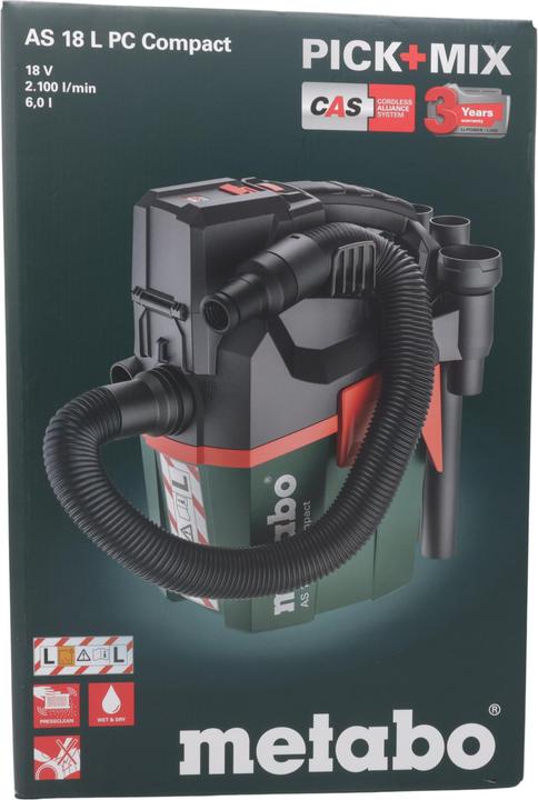 Immagine prodotto Metabo AS 18 L PC Compact (Aspirapolvere a umido e a secco)