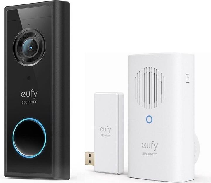 eufy Security S220 2K Draadloze Video Deurbel Uitbreiding + deurbelgong -