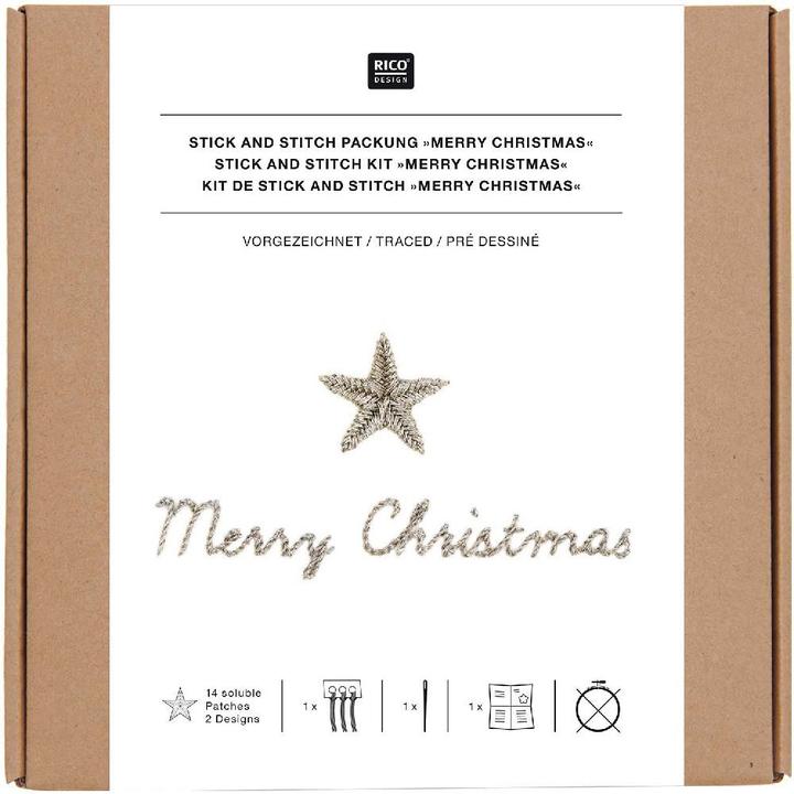 Actual product image Rico Design Stick and stitch pack Merry C.100194