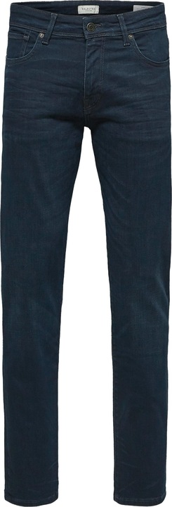 Selected Homme 6155 – Superstretch Blauschwarz Straight Fit Jeans