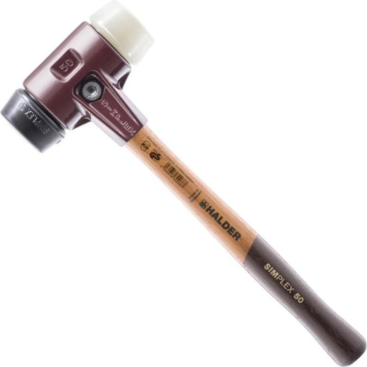 Actual product image Halder SIMPLEX soft-face hammer 60 RUBBER/NYLON TE SIMPLE (1520 g)