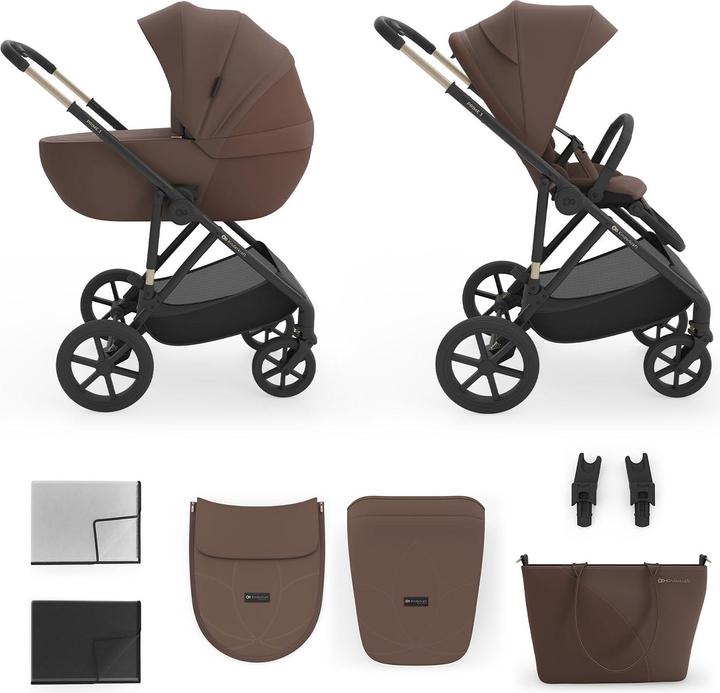 Produktbild KinderKraft Multifunctional Stroller 2in1 PRIME 3 VELVET MOCCA