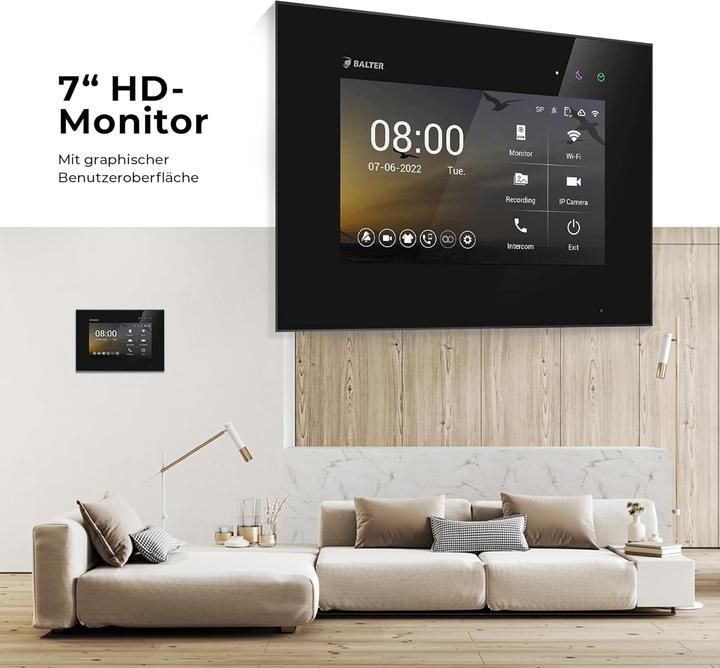 Immagine prodotto Balter EVO-HD Video-Türsprechanlage mit Touchscreen (Cablato, WiFi)