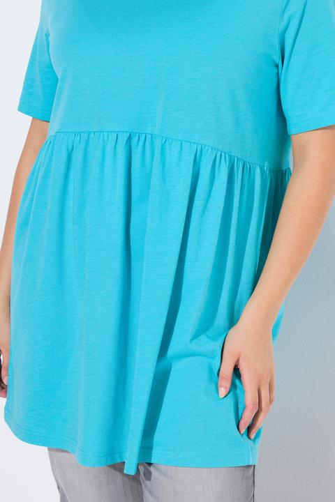 Produktbild Ulla Popken T-Shirt, A-Linie, elastische Naht, Rundhals, Halbarm (58)