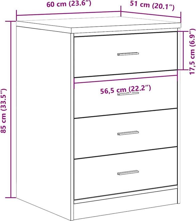 Actual product image vidaXL Garagen-Aufbewahrungsschrank (60 cm, 85 cm)