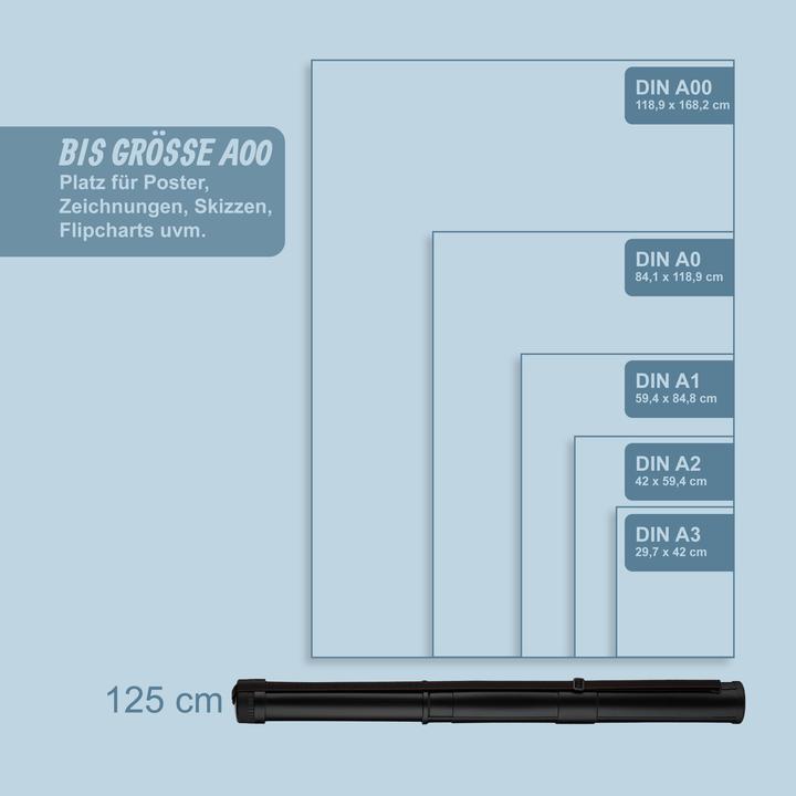 Actual product image Relaxdays GmbH Posterrolle ausziehbar schwarz