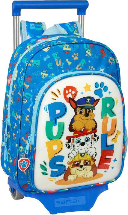 Image du produit Paw Patrol School Rucksack with Wheels The Pups rule Blue 26 x 34 x 11 cm