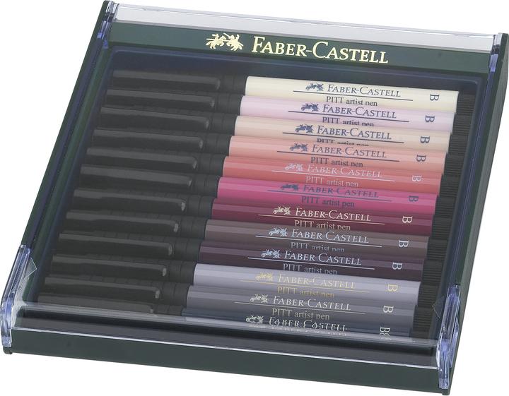 Image du produit Faber-Castell Pitt Artist Pen Pen Brush Ink Pencil (12x)