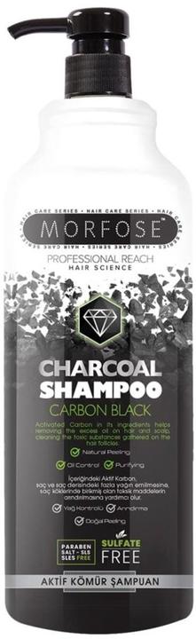 Produktbild Morfose Holzkohle-Haarshampoo 1000ml (1000 ml, Flüssiges Shampoo)