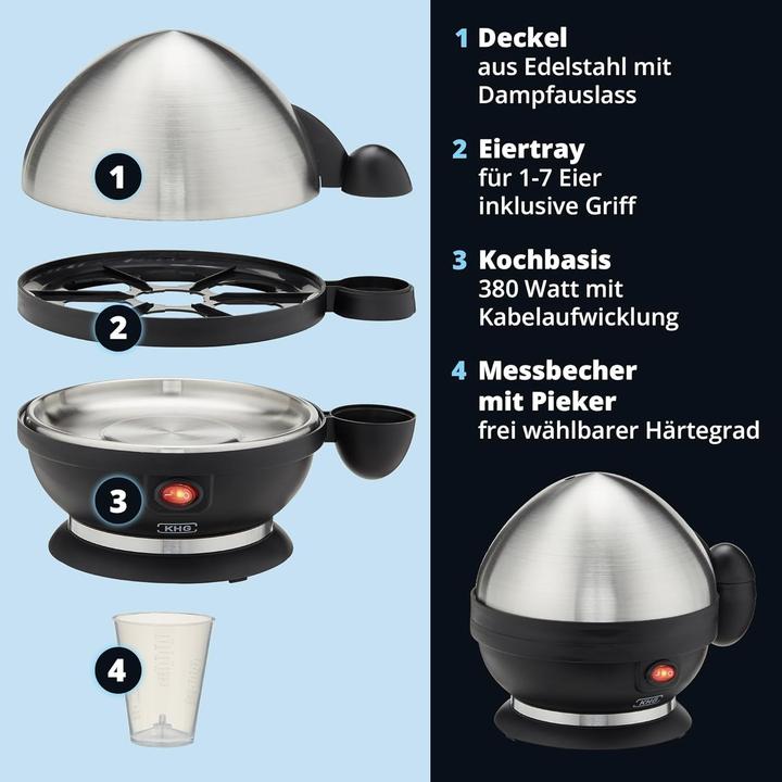 Produktbild KHG Eierkocher für 7 Eier