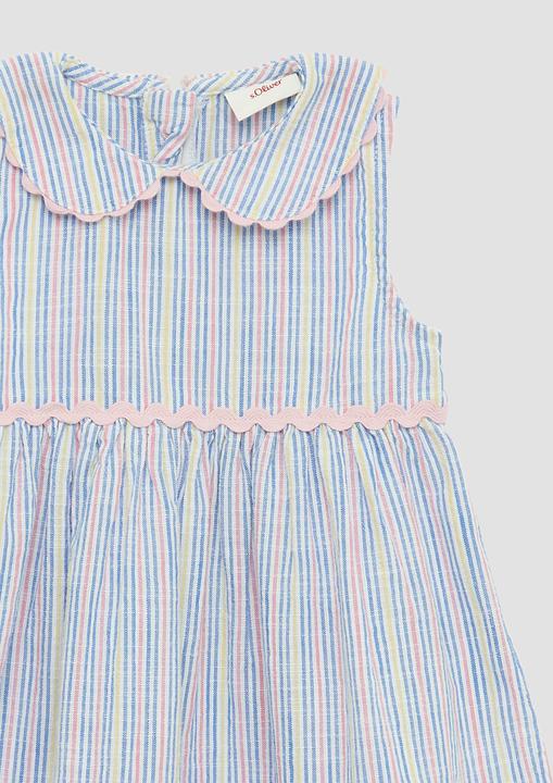 Immagine prodotto S.Oliver Kleid Gestreiftes Kleid in Leinenoptik mit Bubikragen (68)