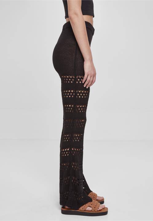 Actual product image Urban Classics Ladies Flared Crochet Knit Leggings - 69819 (4XL)