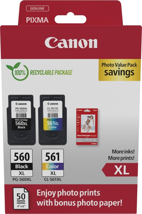 Canon PG-560XL / CL-561XL Photo Value Pack (FC, Color)
