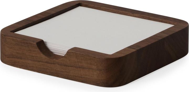 Oakywood Sticky Notes Tray (OakyBlocks) - Kleines Holztablett für Haftnotizen - Walnuss -