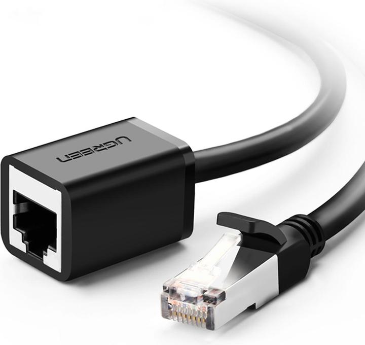 Produktbild Ugreen Cat 6 FTP Ethernet RJ45 Extension PatchCords with shielding 0.5m black (F/UTP, CAT6, 0.50 m)