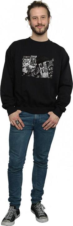 Actual product image AC/DC Mens Badges And Posters Collection Cotton Sweatshirt (XL)