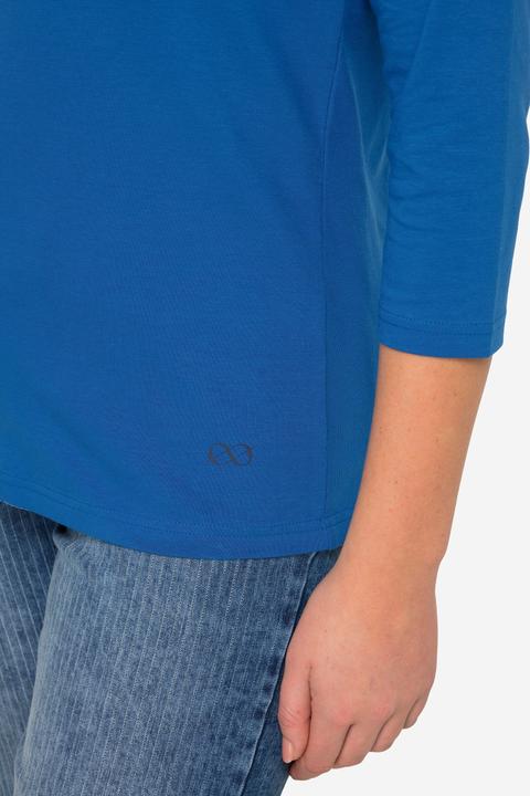 Actual product image Laurasøn OEKO-TEX Made basic V-neck 3/4-sleeve shirt (L)