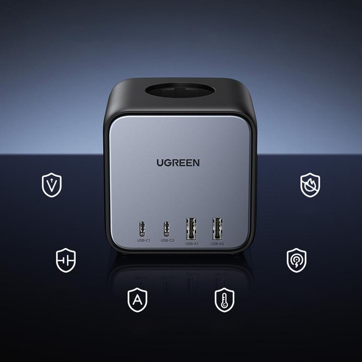Produktbild Ugreen Cube CD268 (3 x, CEE 7/4, USB-A, USB-C, 1.80 m)