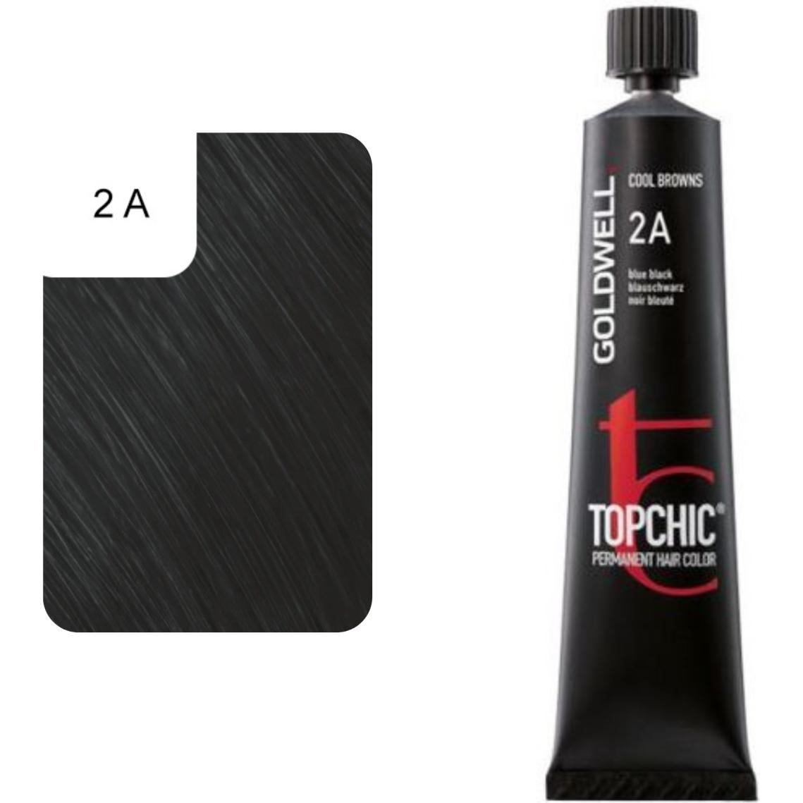 Thumbnail - Goldwell, Haarfarbe, Topchic (2A Blauschwarz)