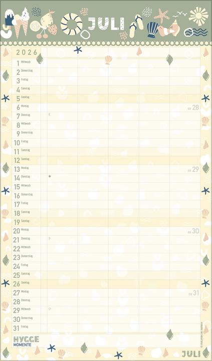 Immagine prodotto Pianificatore Hygge (27 x 46 cm)